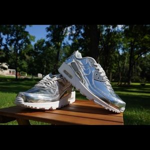 Nike Air Max 90 Metallic Silver 2020 Size 11.5